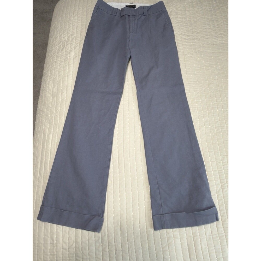 Banana Republic Women's Gray Twill Dress Pants Straight Tall 33"